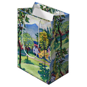 Vintage Tegernsee Landscape August Macke Medium Gift Bag