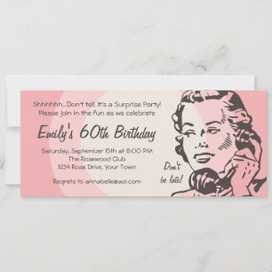 Vintage Telephone Chat Invitation