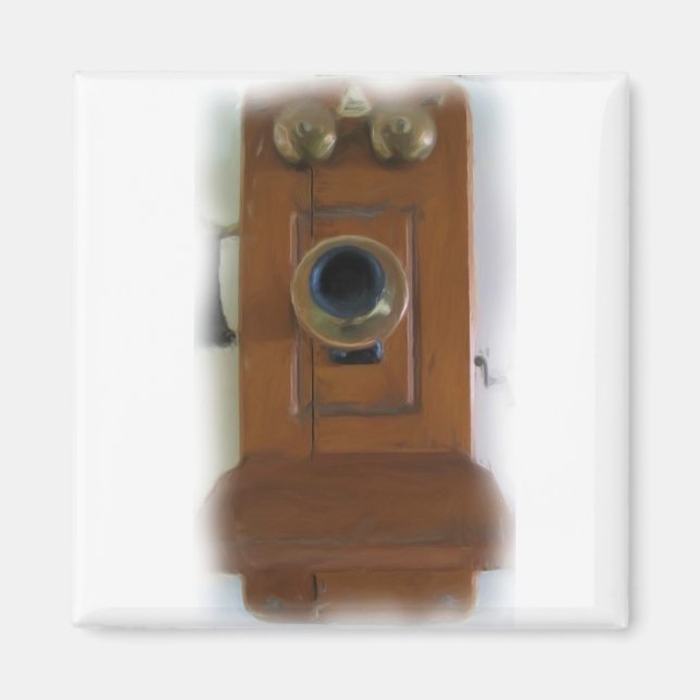 Vintage Telephone Magnet (Front)