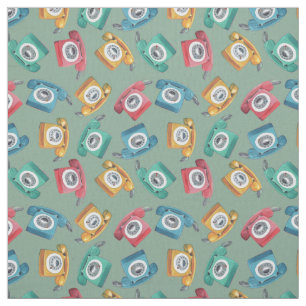 Vintage Telephone Party Fabric