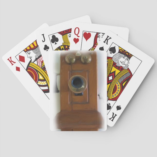Vintage Telephone Playing Cards (Back)