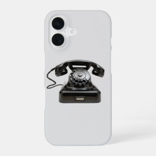 Vintage Telephone Rotary Dial Custom Phone Number iPhone 16 Case