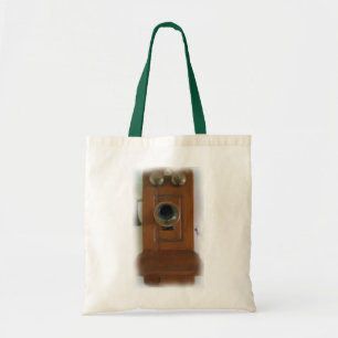 Vintage Telephone Tote Bag