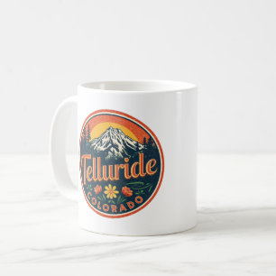 vintage Telluride colorado outdoor hiking gifts Coffee Mug