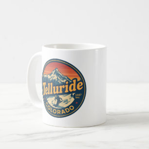 vintage Telluride colorado skiing outdoor gifts Coffee Mug