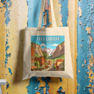 Vintage Telluride Colorado Tote Bag