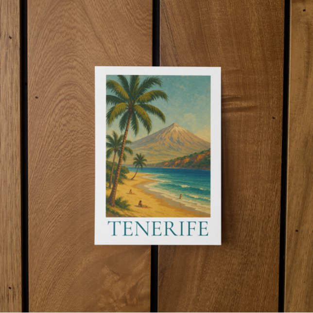 Vintage Tenerife Canary Island Beach Playa Travel Postcard (Vintage Tenerife Canary Island Beach Playa Travel Postcard)