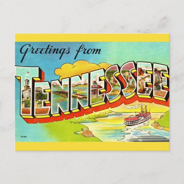 Vintage Tennessee Greeting Postcard (Front)