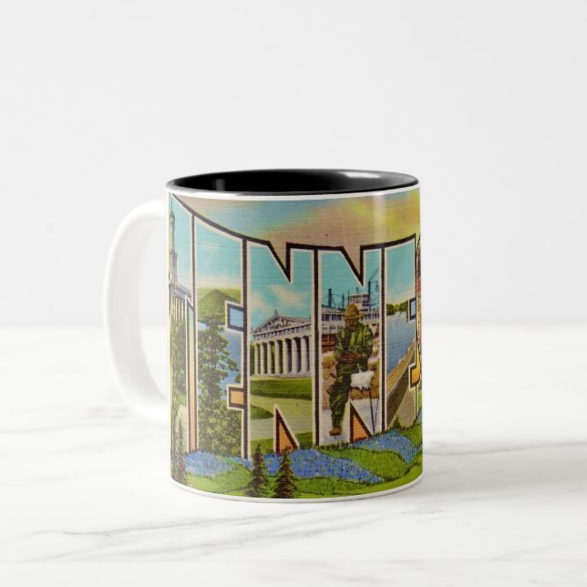 Vintage Tennessee Postcard Mug (Front Left)