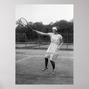Vintage Tennis Outfit, 1920s Poster
