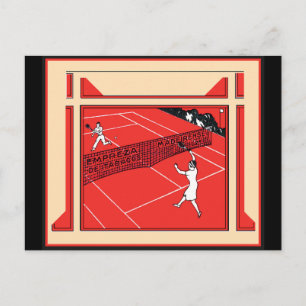 Vintage Tennis Postcard