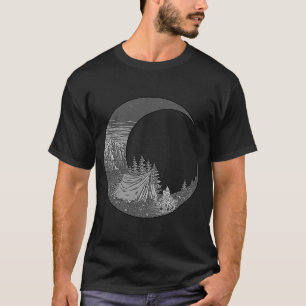 Vintage Tent on Mountain Camping Outdoor T-Shirt