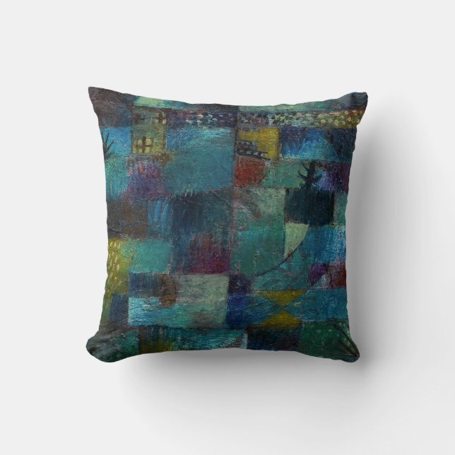 Vintage Terraced Garden (1920)  by Paul Klee Cushion (Front)