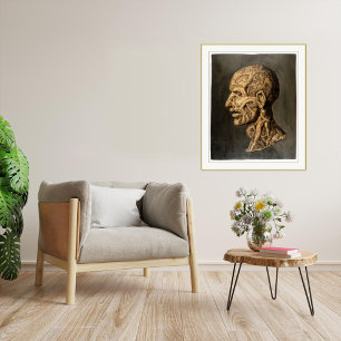 Vintage Testa Anatomica - Large Art Print