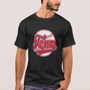 Vintage Texas Cityscape Baseball For Men Women K T-Shirt
