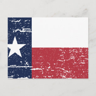 Vintage TEXAS Flag Postcard