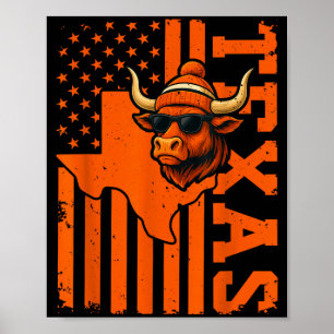 Vintage Texas Graphic Texas Lovers Men Women Kids Poster