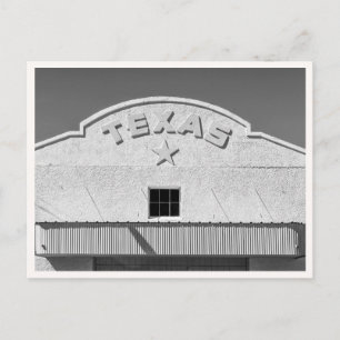 Vintage Texas Marfa Sign Black & White Retro Postcard