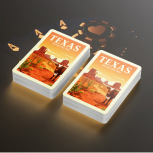 Vintage Texas Playing Cards