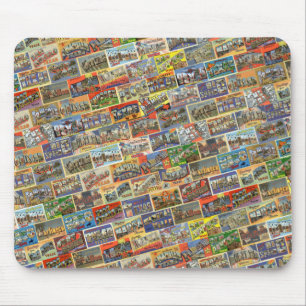 Vintage Texas Postcard Mousepad