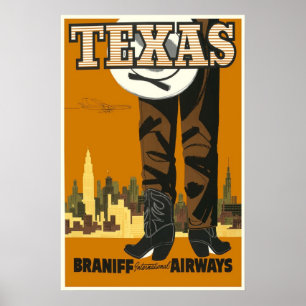 Vintage Texas Poster