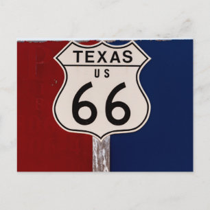 Vintage Texas Route 66  Postcard