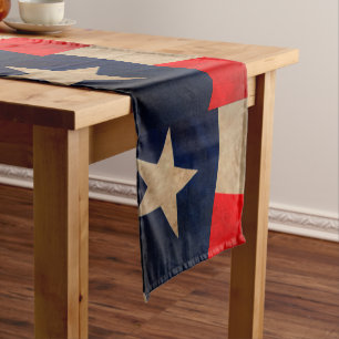 Vintage Texas State Flag Table Runner
