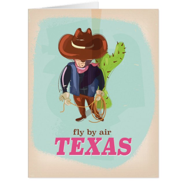 Vintage Texas travel poster (Front)