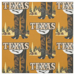 Vintage Texas USA customisable fabric