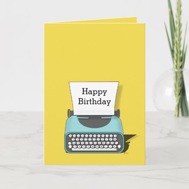 Vintage Text Message Happy Birthday Humour Card (Front)
