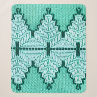 Vintage Textile Yarn Couching Technique With Graph Sherpa Blanket