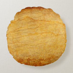 Vintage texture old gold round cushion