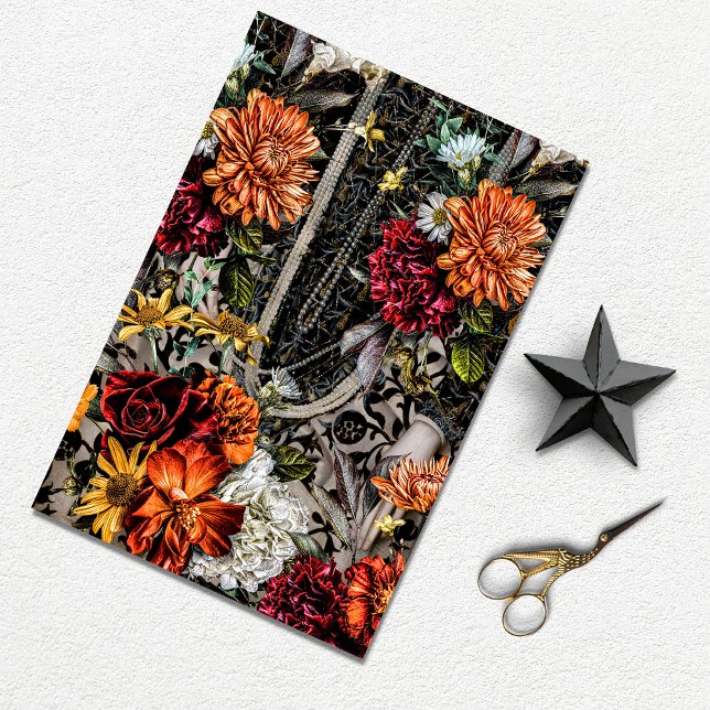 Vintage Texture Rustic Botanical French Decoupage Tissue Paper (Creator Uploaded)