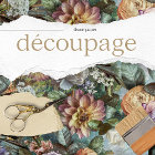 Vintage Texture Rustic Floral Decoupage