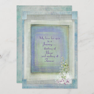 Vintage Texture Wedding Invitation