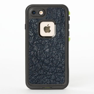 Vintage Textured Black Leather Pattern