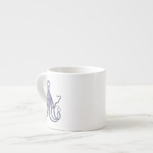Vintage Textured Octopus Espresso Cup
