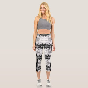 Vintage Thailand Bangkok Chapel Royal Palace Capri Leggings