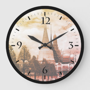 Vintage Thailand Bangkok Chapel Royal Palace Watch Large Clock