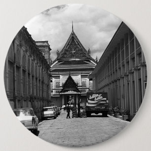 Vintage Thailand Bangkok Royal palace 1970 6 Cm Round Badge