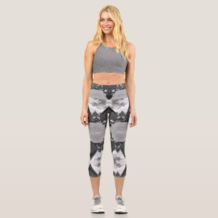 Vintage Thailand Bangkok Royal palace Postcard Capri Leggings