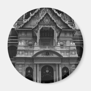 Vintage Thailand Bangkok The Chakri Group Canvas P Magnet