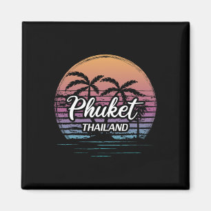 Vintage Thailand Vacation Travel Asia Thai Beach P Magnet