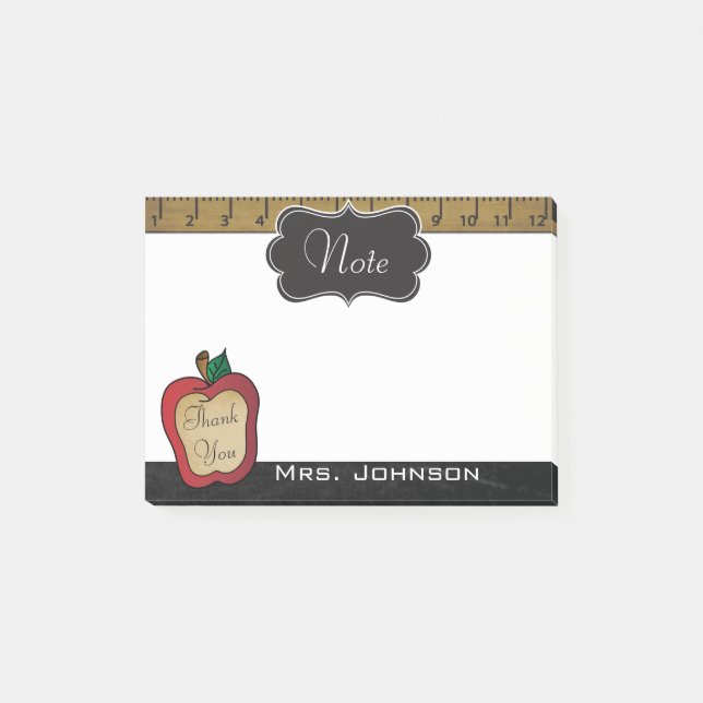 Vintage Thank You School Notes | DIY Text (Front)