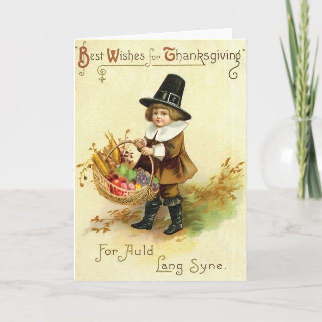 Vintage Thanksgiving Card (Front)
