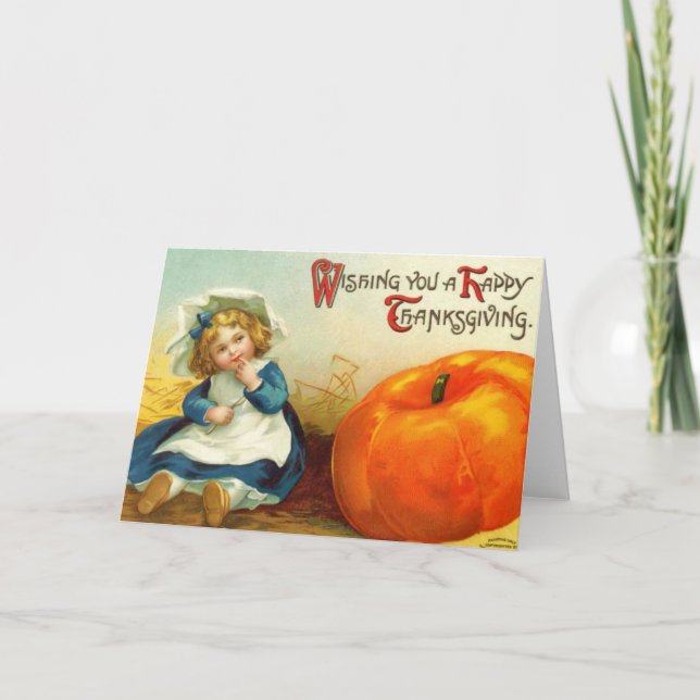 Vintage Thanksgiving Card (Front)