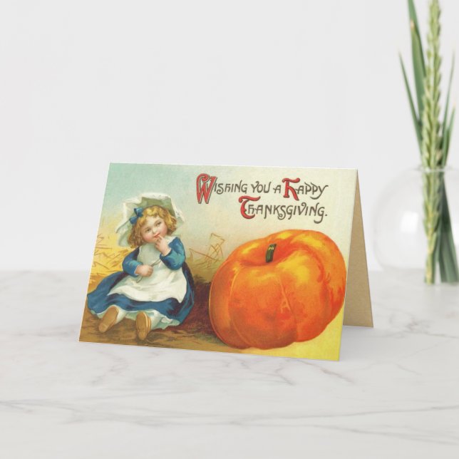 Vintage Thanksgiving Card (Front)