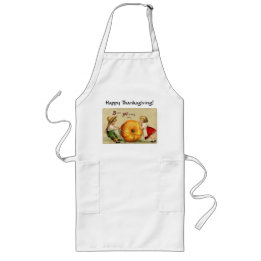 Vintage Thanksgiving Children Long Apron