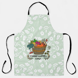 Vintage Thanksgiving Day Design Apron