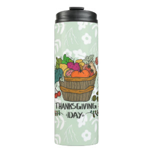 Vintage Thanksgiving Day Design Thermal Tumbler